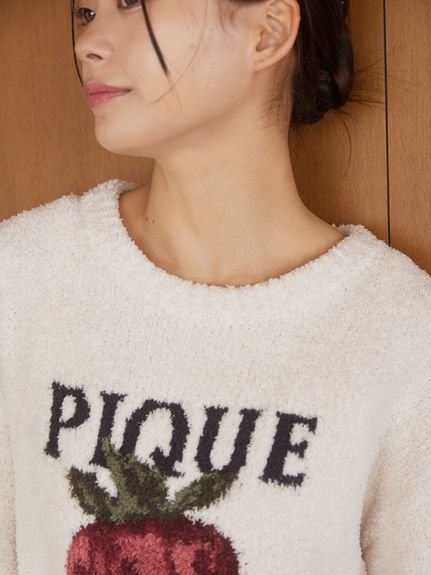 gelato pique｜メランジストロベリージャガードプルオーバー | Rakuten