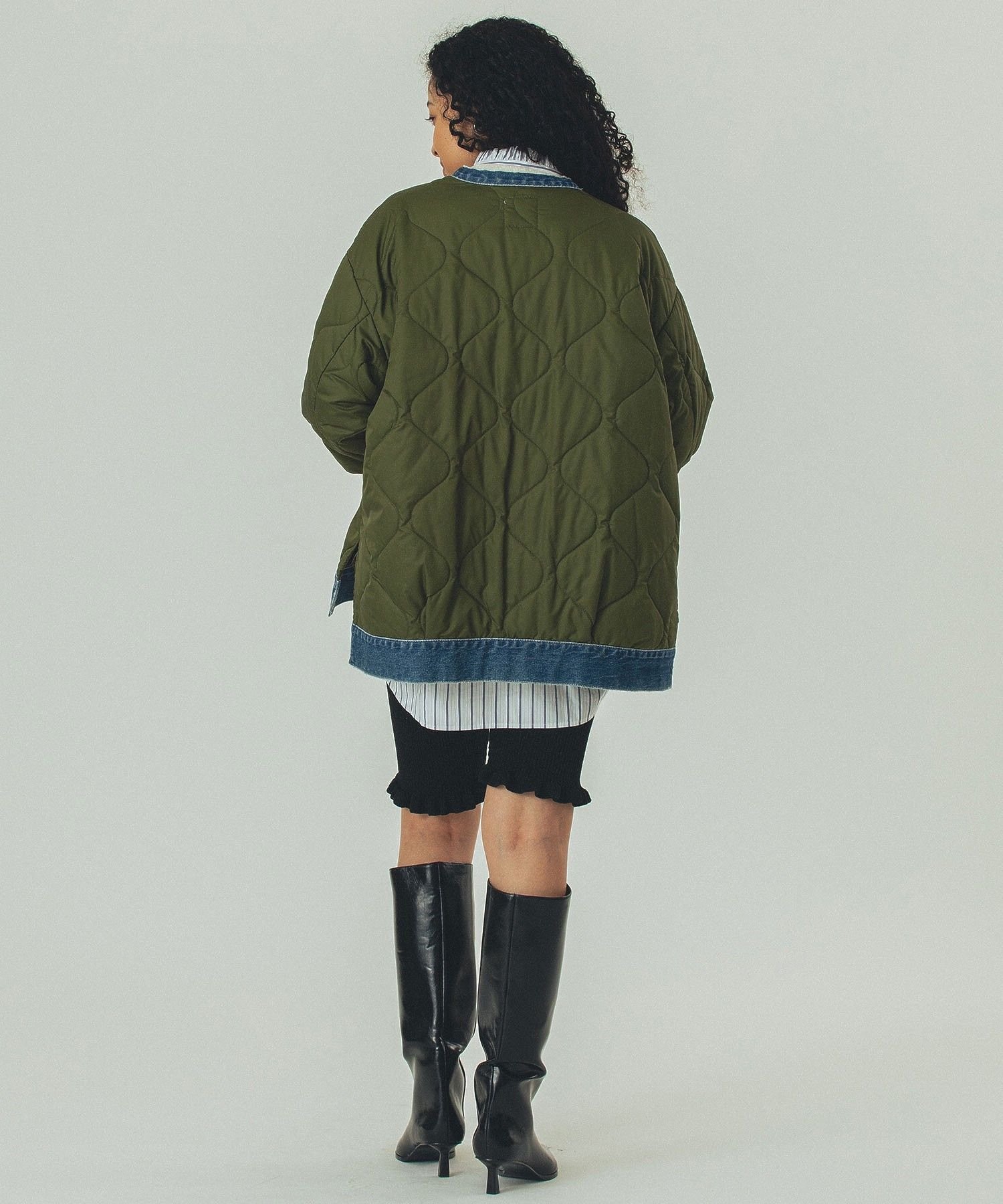 ROSE BUD｜DENIM x QUILTING JACKET | Rakuten Fashion(楽天