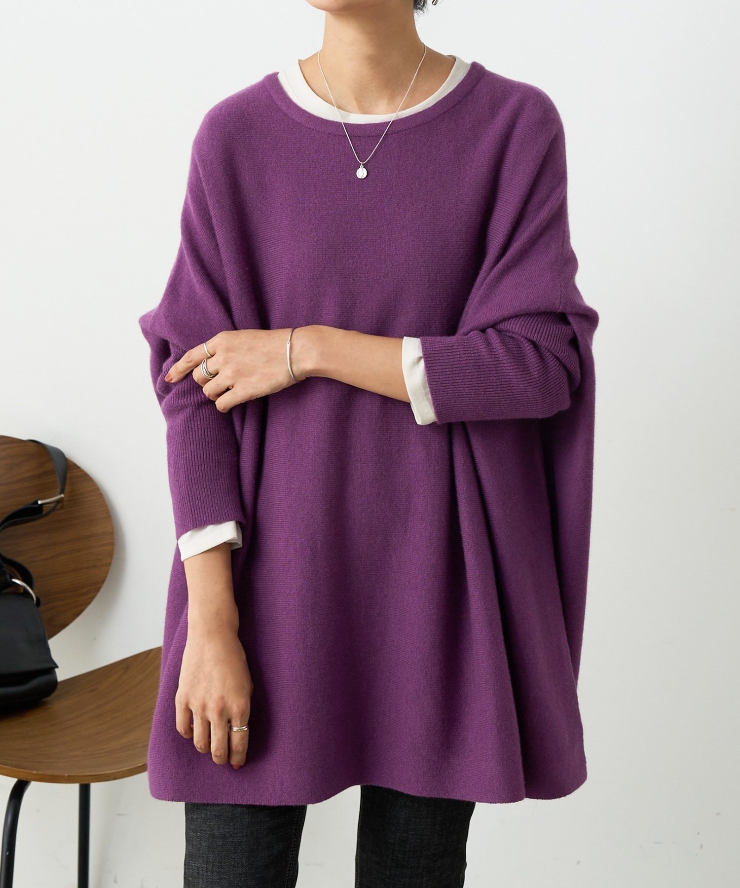 BEARDSLEY｜クルービッグニット(ショート) | Rakuten Fashion(楽天