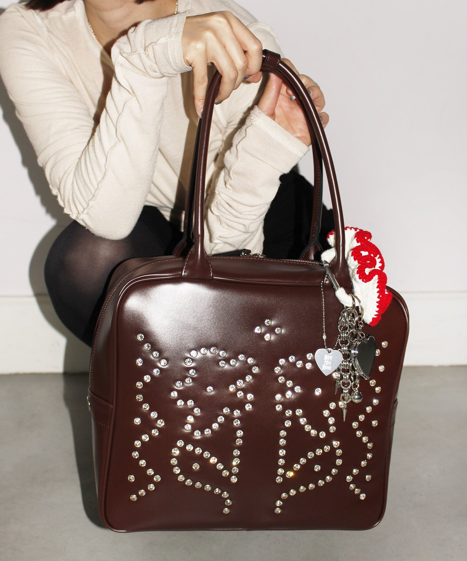 CASSELINI｜HEY! Mrs ROSE(ヘイ!ミセスローズ)Rhinestone Boston