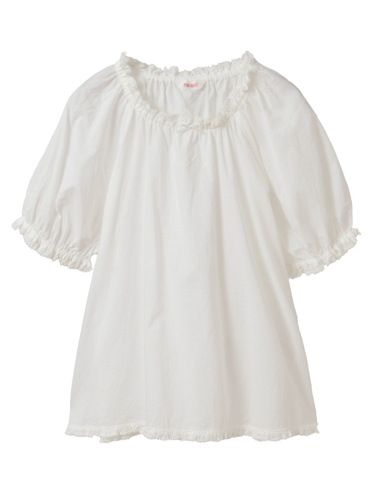 PINK HOUSE｜ロゴ刺繍入りローンブラウス | Rakuten Fashion(楽天