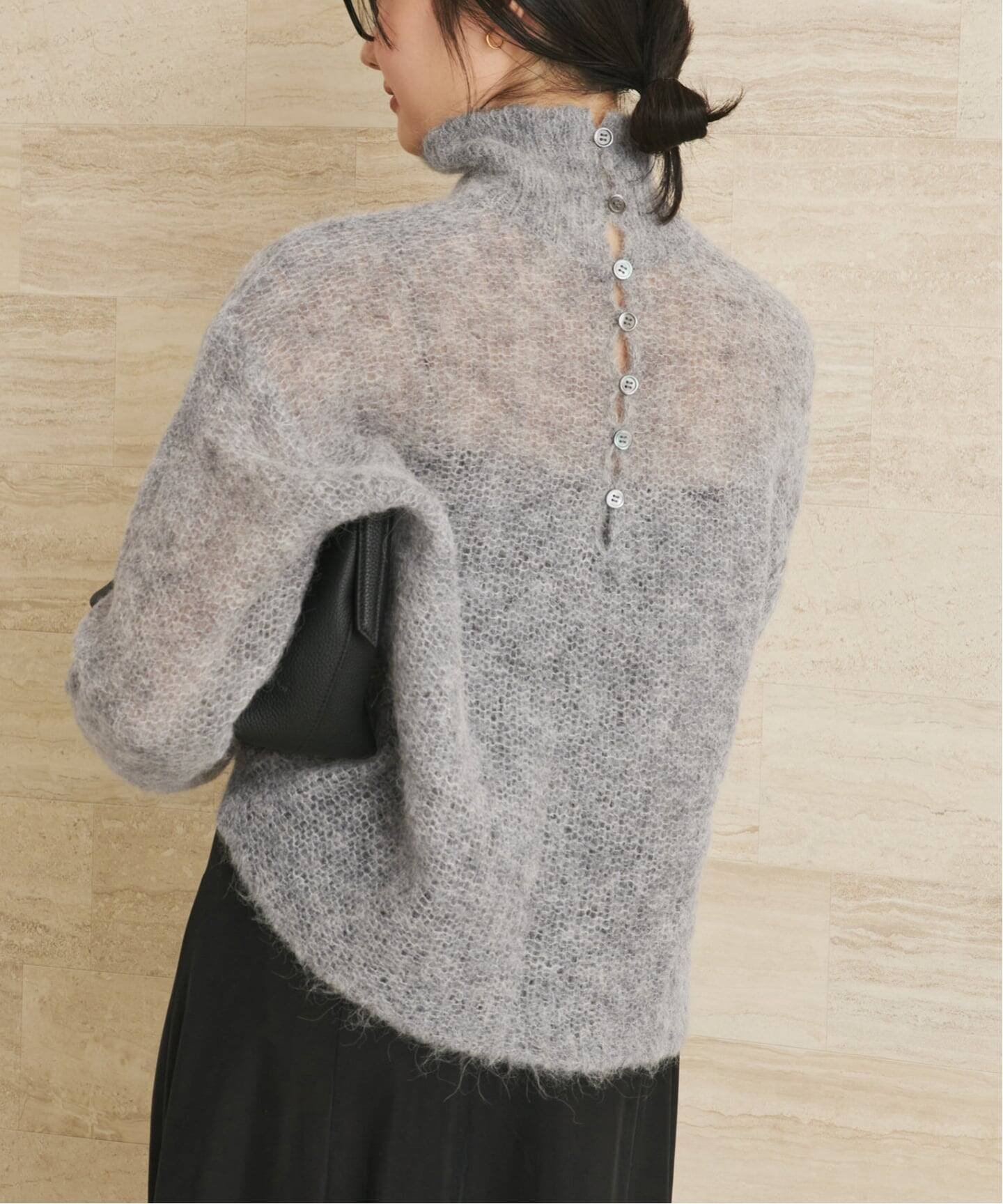 plage｜《追加》ALPACA MIX BUTTON ニット 4 | Rakuten Fashion(楽天