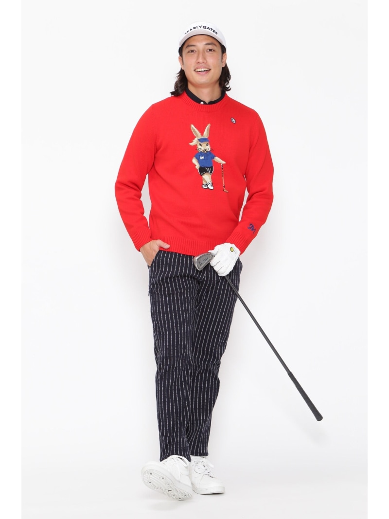 楽天市場】PEARLY GATES インターシャクルーネックニット ＜トラッド