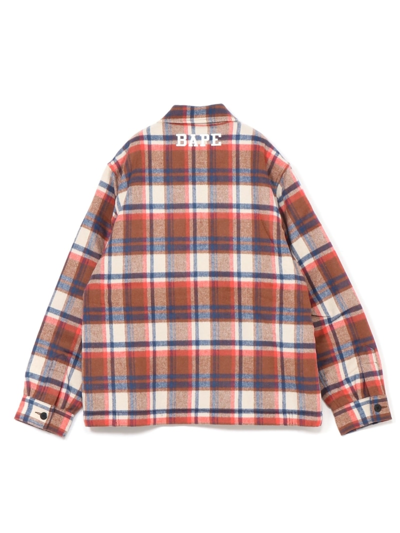 楽天市場】A BATHING APE BAPE CHECK ZIP CPO JACKET ア ベイシング