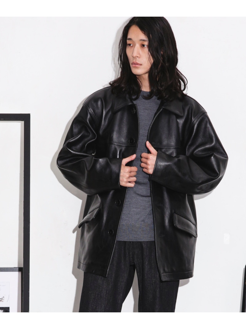 楽天市場】【SALE／40%OFF】NANO universe SCHOTT/別注 LEATHER CAR