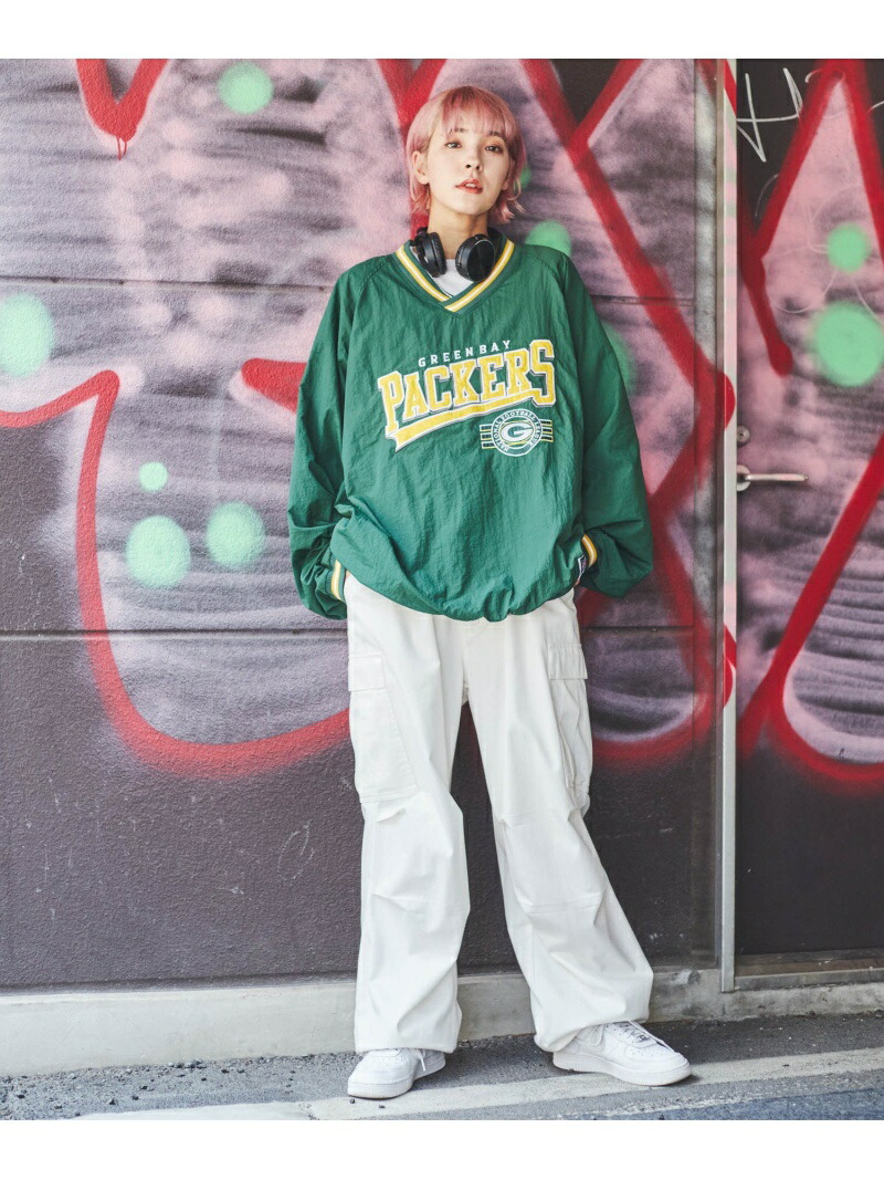 TFW49 オリーブグリーン ナイロン プルオーバー ジャケット TFW49