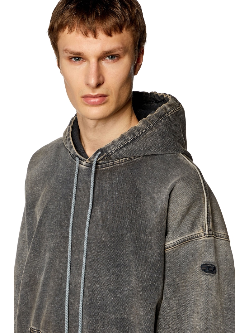 楽天市場】DIESEL メンズ スウェット パーカー デニム D-UM-RIB TRACK