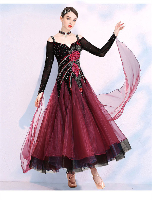 楽天市場】社交ダンス衣装 社交ダンス ドレス 社交 ダンス練習着