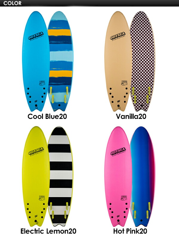 楽天市場】送料無料 ODYSEA オディシー サーフボード CATCHSURF