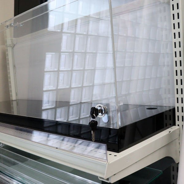 楽天市場】アクリル 鍵付き展示ケース 台座付き W868×D300×H400 5mm