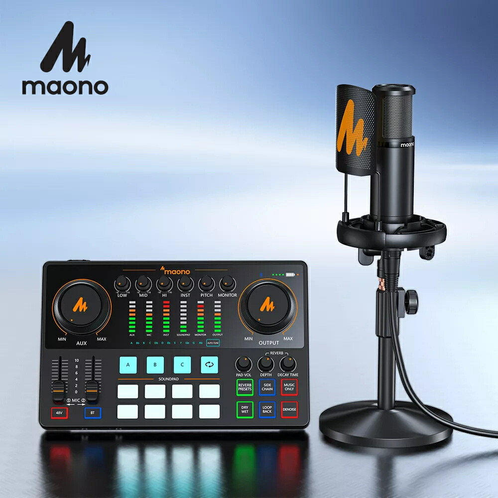 楽天市場】MAONO CASTER AME2A ポッドキャスター＋コンデンサーマイク