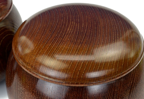 楽天市場】囲碁 木製碁笥 欅 色付 大 ※蛤碁石30号まで収納可能 : 将棋