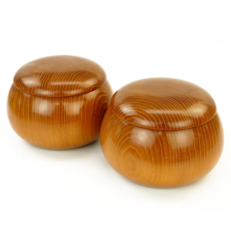 楽天市場】囲碁 木製碁笥 らいでん 特大 ※蛤碁石36号まで収納可能