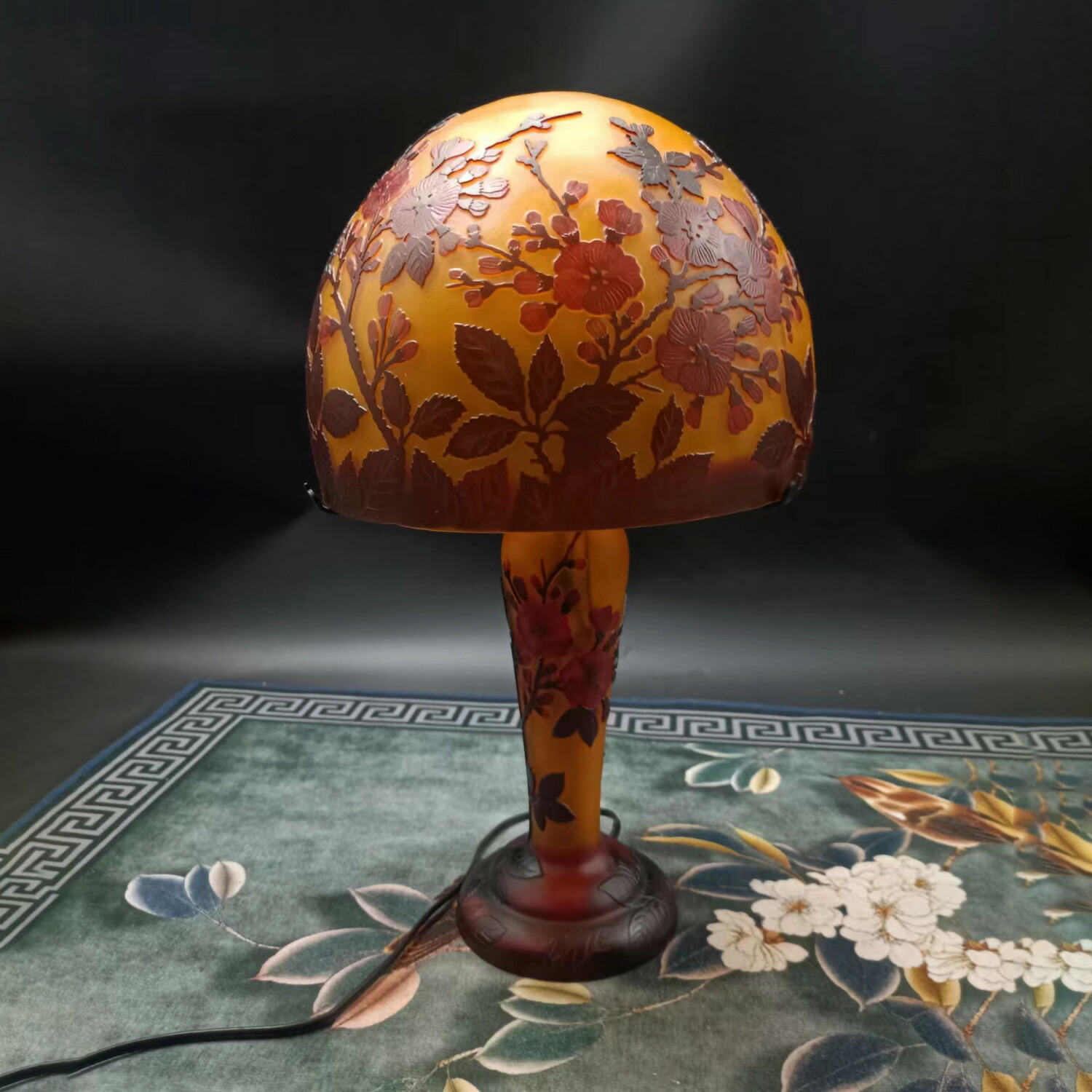 楽天市場】ガレランプ アールヌーボーランプ 卓上 照明 エミール ガレ