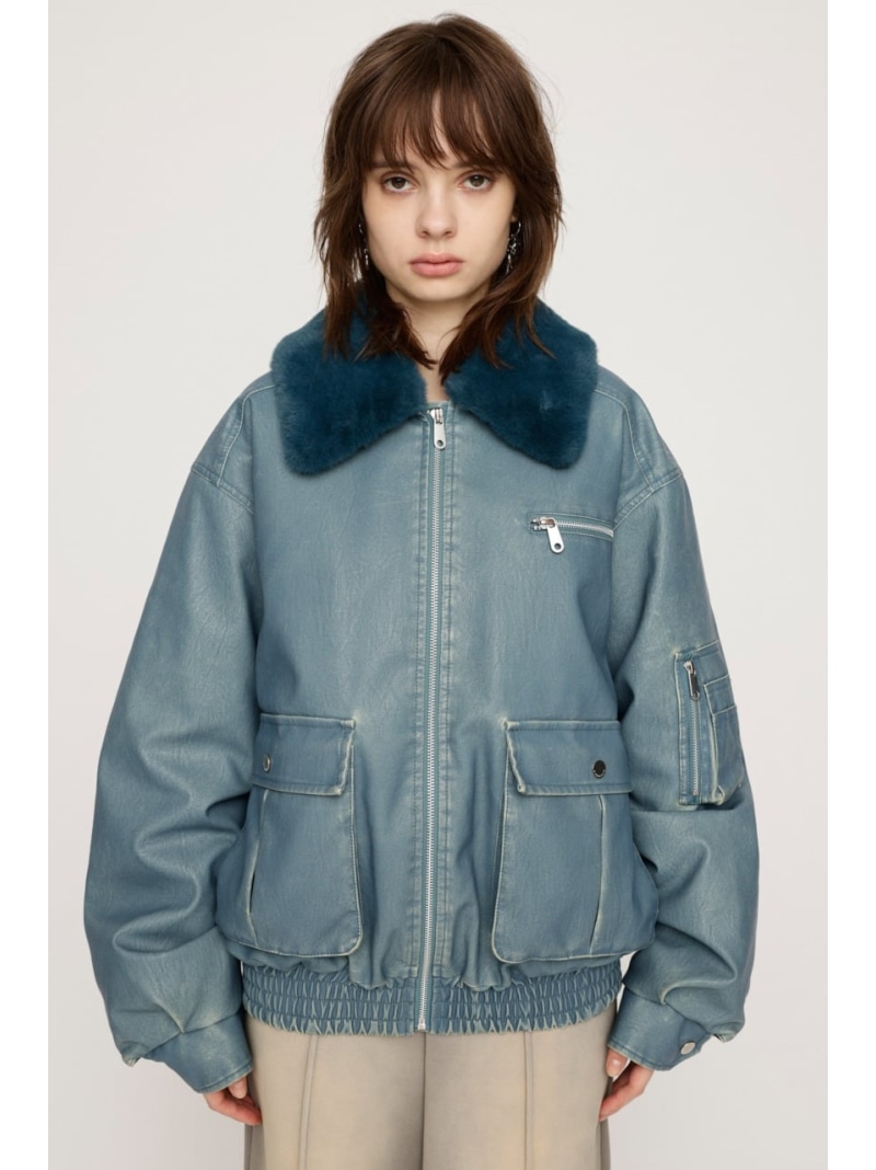 楽天市場】VINTAGE F/LEATHER S/ブルゾン SLY スライ ジャケット