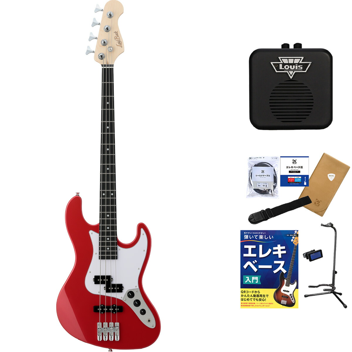 楽天市場】LaidBack LBA-PJ ベース初心者11点セット【ミニアンプ付き
