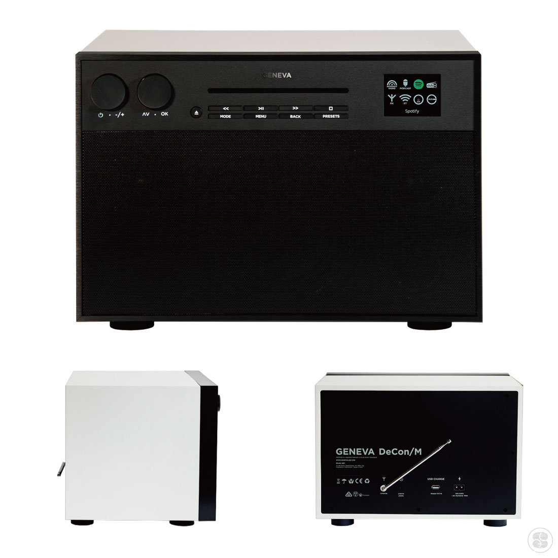 楽天市場】GENEVA DeCon M CDプレーヤー付きWi-Fiスピーカー ジェネバ