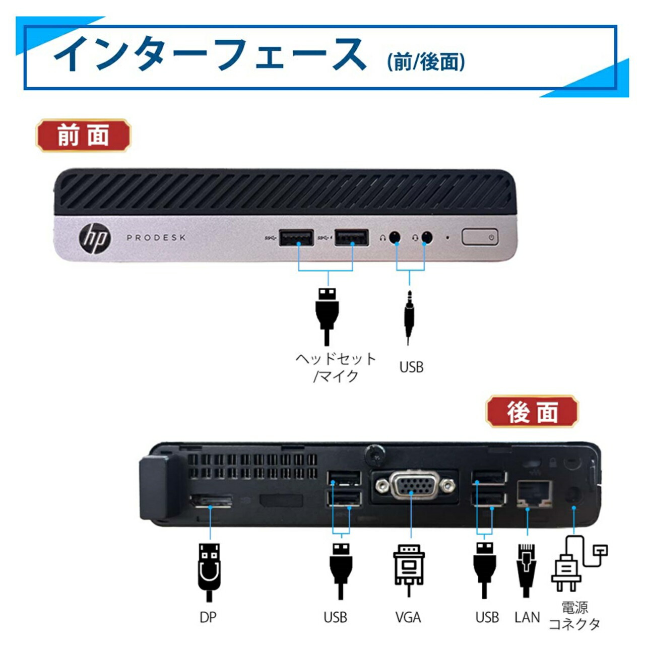 楽天市場】【店長オススメ】 ミニデスクトップPC HP ProDesk 400 G4