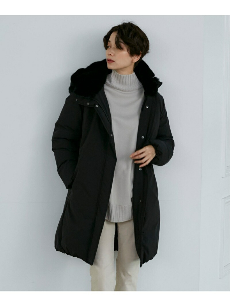 楽天市場】【SALE／40%OFF】フーデットロングダウンコート INED イネド