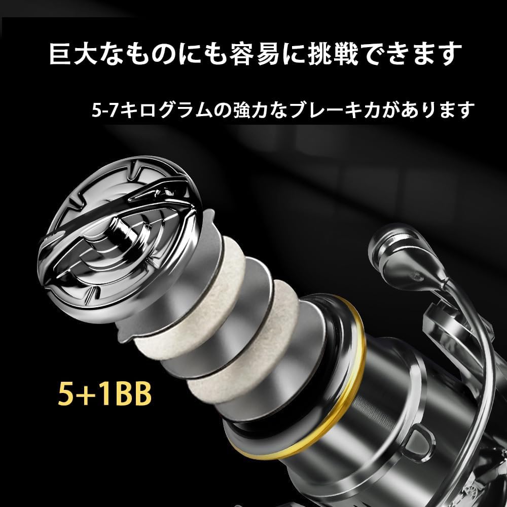 楽天市場】スピニングリール 左右交換ハンドル 軽量 遠投用 穴釣り