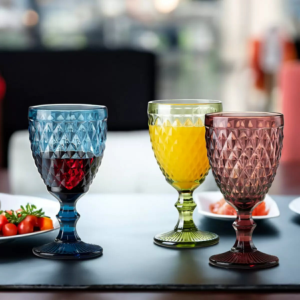 楽天市場】キングクリスタル ゴブレット 340ml×6個 ワイングラス 脚