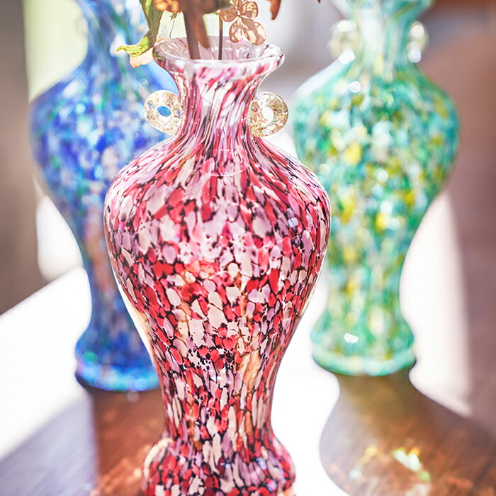 楽天市場】ミニ花器 津軽びいどろ【津軽ごよみ ミニ花器】花瓶