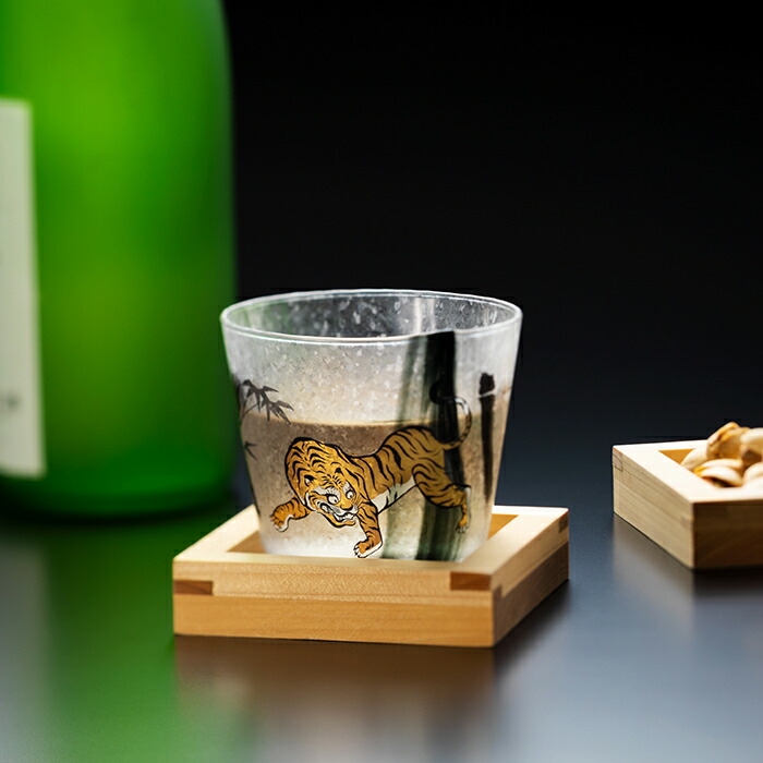楽天市場】桝付き 日本酒 グラス ギフト 【竹虎酒グラス】 盃 和モダン