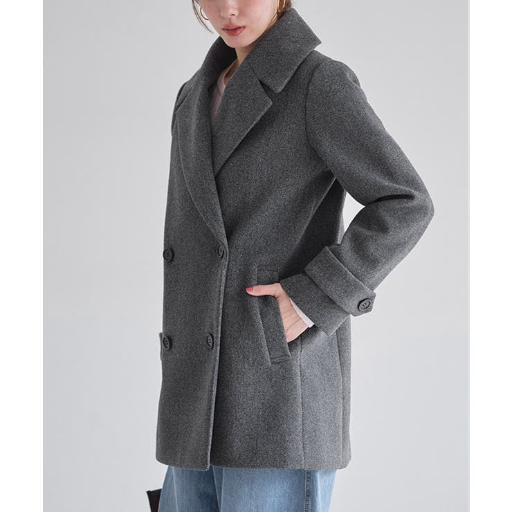 楽天市場】Pierrot メルトンPコート ☆ Pコート ピーコート アウター