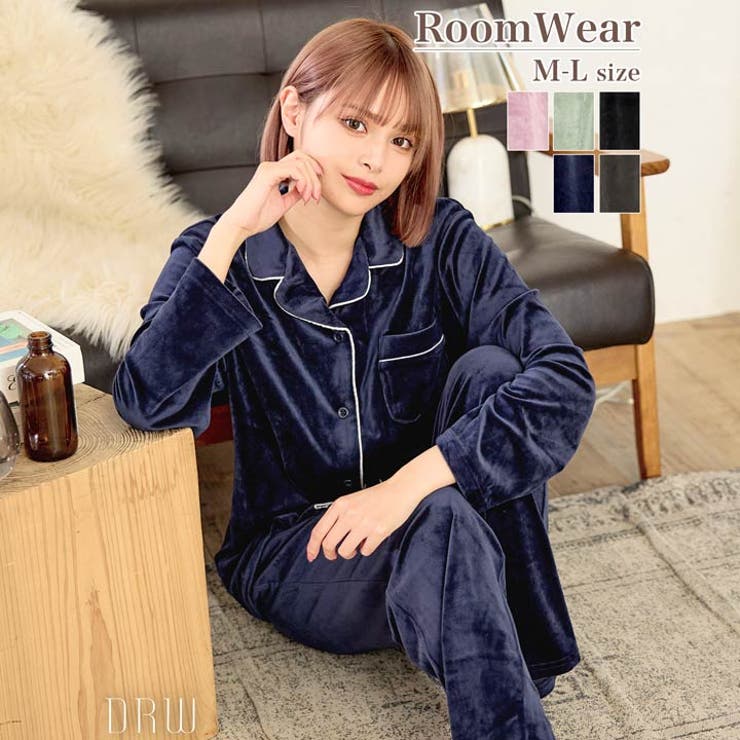 楽天市場】Dazzy ルームウェア 上下セット シンプル パイピング