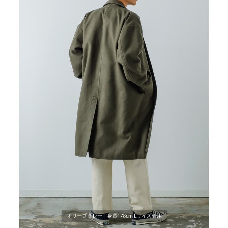 楽天市場】improves オーバーコート メンズ メルトン ロングコート