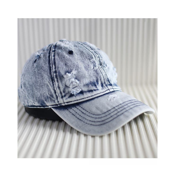 楽天市場】RAiseNsE デニムキャップ ダメージ加工 メンズ 色落ち加工