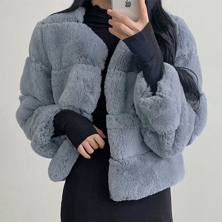 楽天市場】VIVID LADY フェイクファー ファージャケット ファーコート