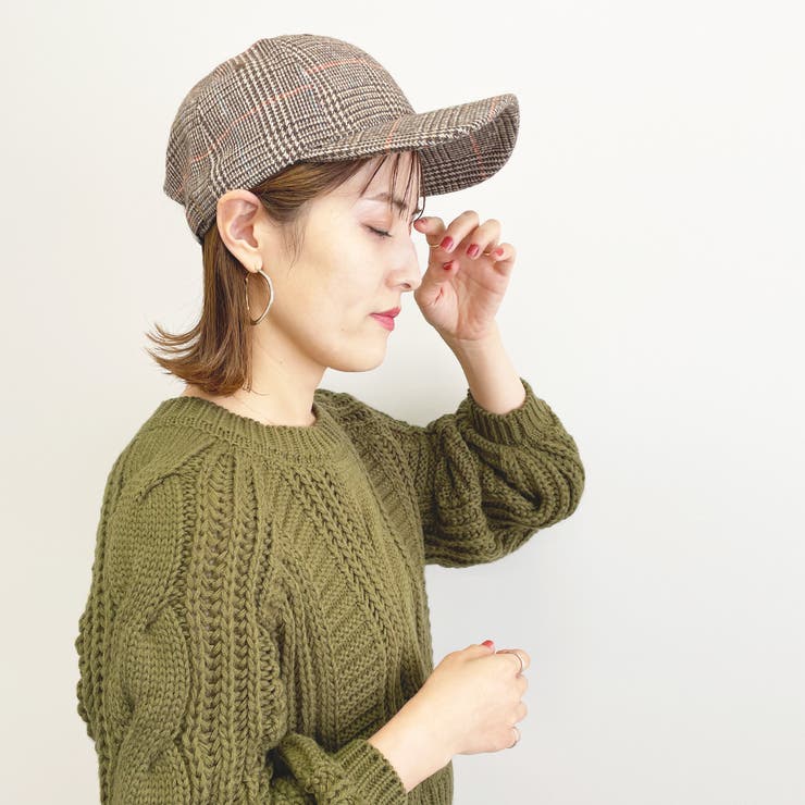 楽天市場】TOKOHANA チェック柄ベーシックデザインキャップ レディース
