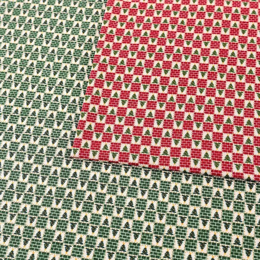 楽天市場】クリスマスプリント ツリーチェック スケア 50cm単位｜切