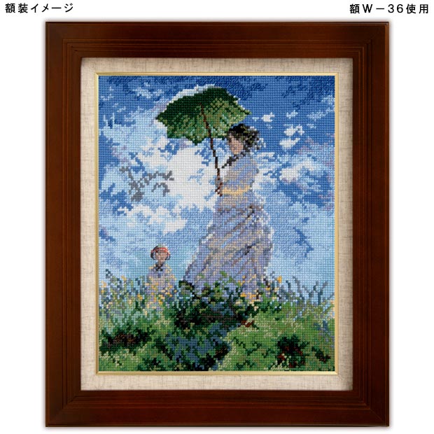 楽天市場】刺繍 刺しゅうキット オリムパス ART GALLERY 日傘をさす女