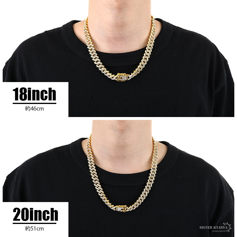 楽天市場】喜平チェーンネックレス ブリンブリン パヴェ CZ gold