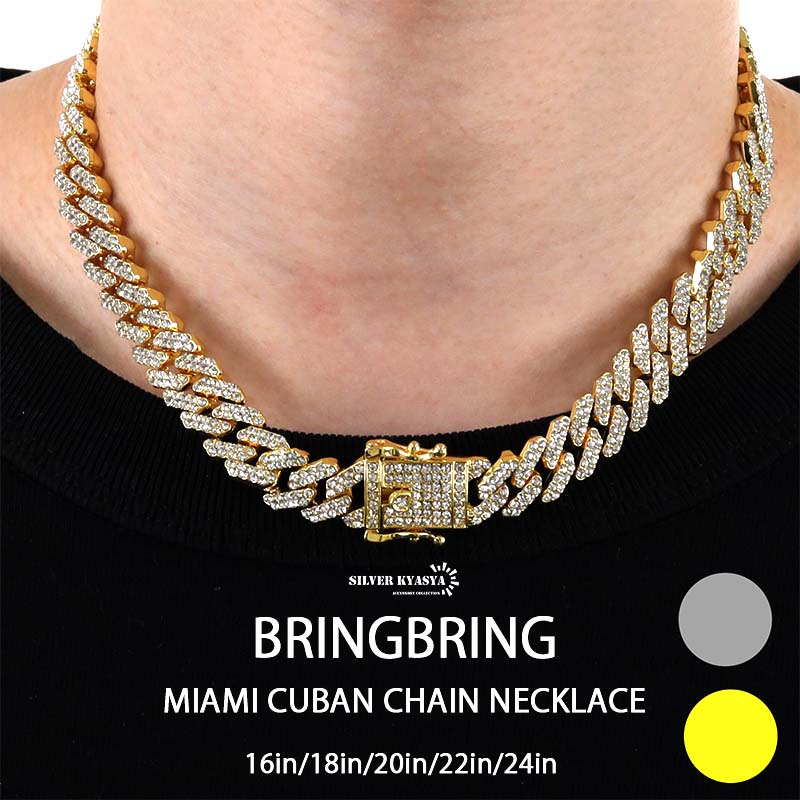 楽天市場】喜平チェーンネックレス ブリンブリン パヴェ CZ gold