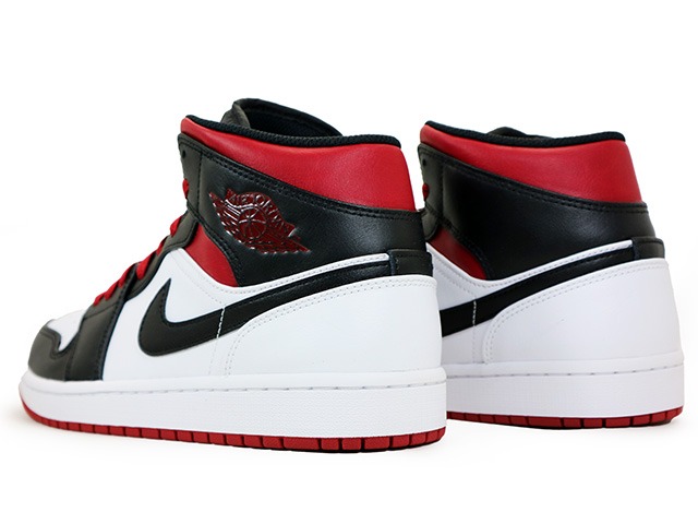楽天市場】NIKE AIR JORDAN 1 MID WHITE/GYM RED-BLACK DQ8426-106