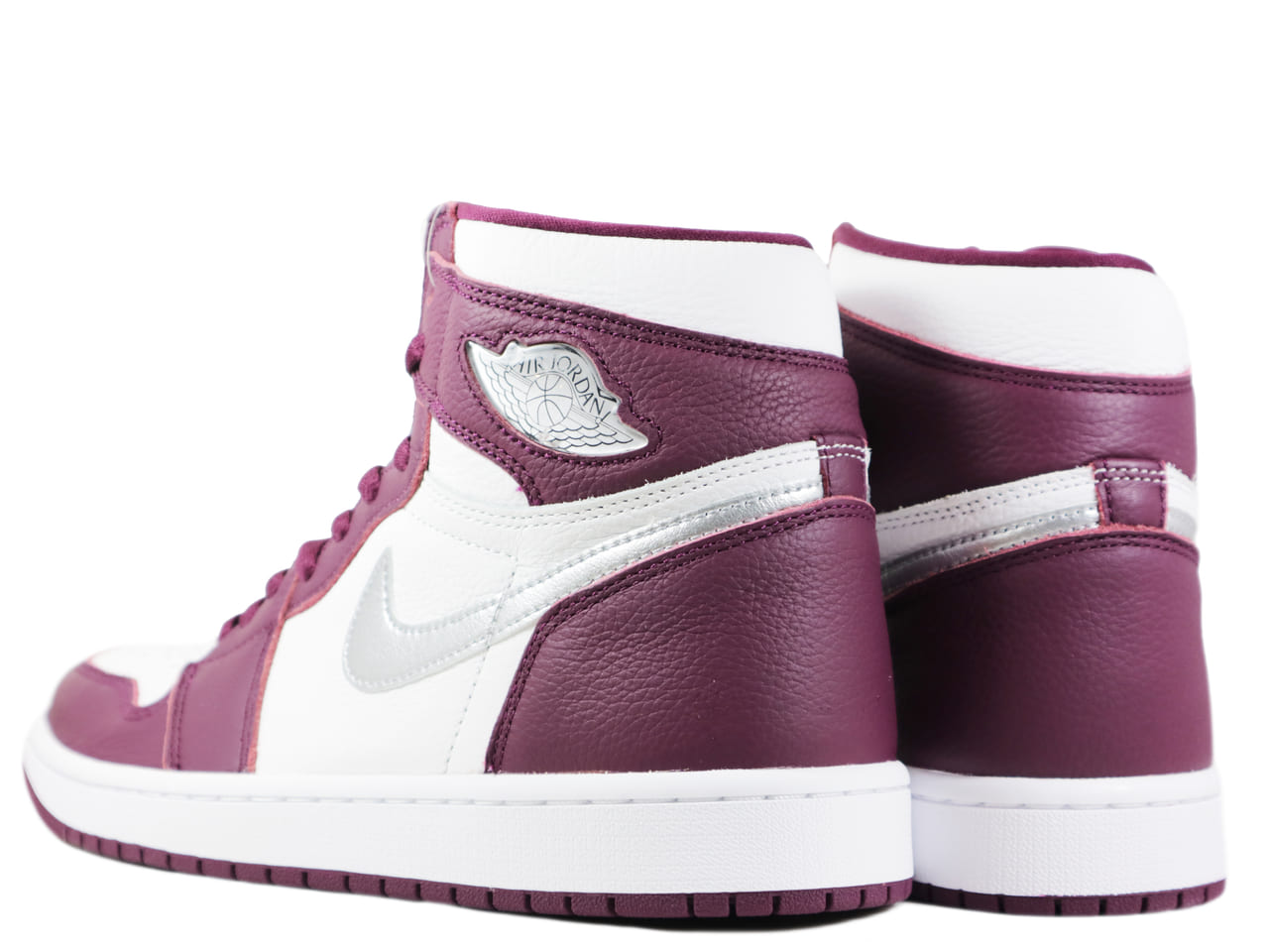 楽天市場】NIKE AIR JORDAN 1 RETRO HIGH OG BORDEAUX/METALLIC SILVER