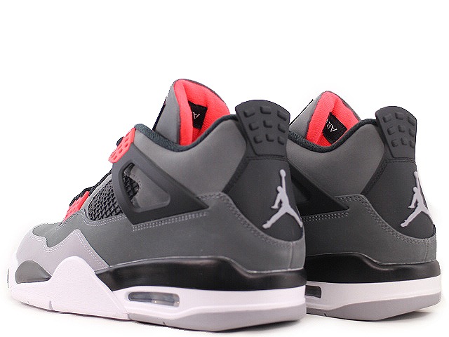 楽天市場】NIKE AIR JORDAN 4 RETRO DARK GREY/INFRARED 23-BLACK