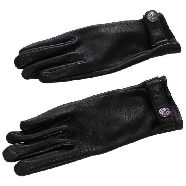 楽天市場】クロムハーツ レザーグローブ シルバーボタン ＜手袋