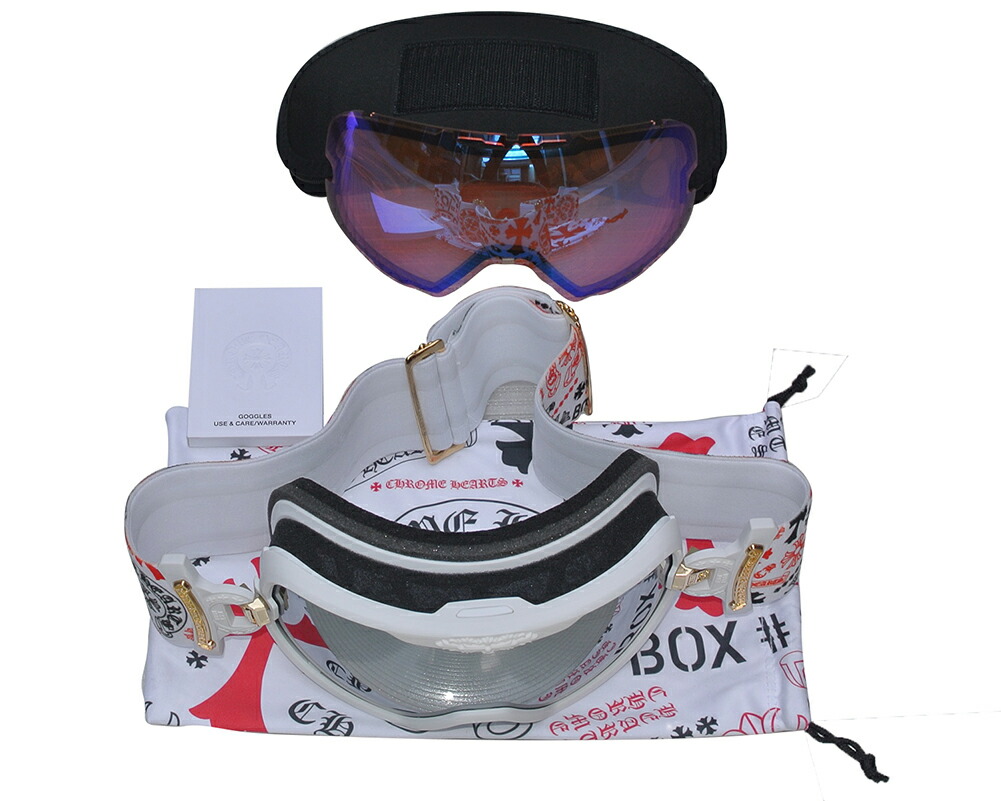 楽天市場】CHROME HEARTS SKI GOGGLES SILVER M0RNING WHITE OUT