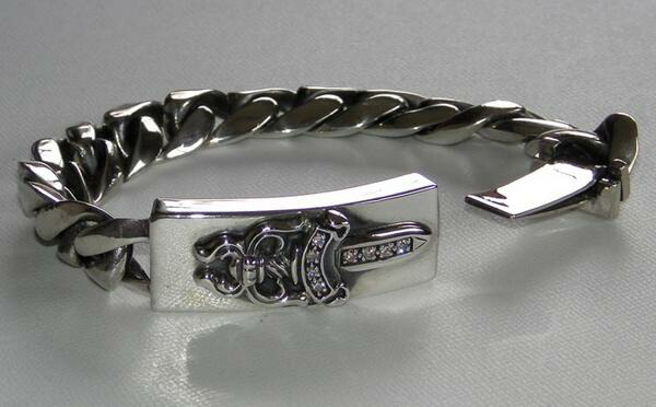 楽天市場】CHROME HEARTS ID BRACELET DAGGER / PAVE DIAMOND クロム
