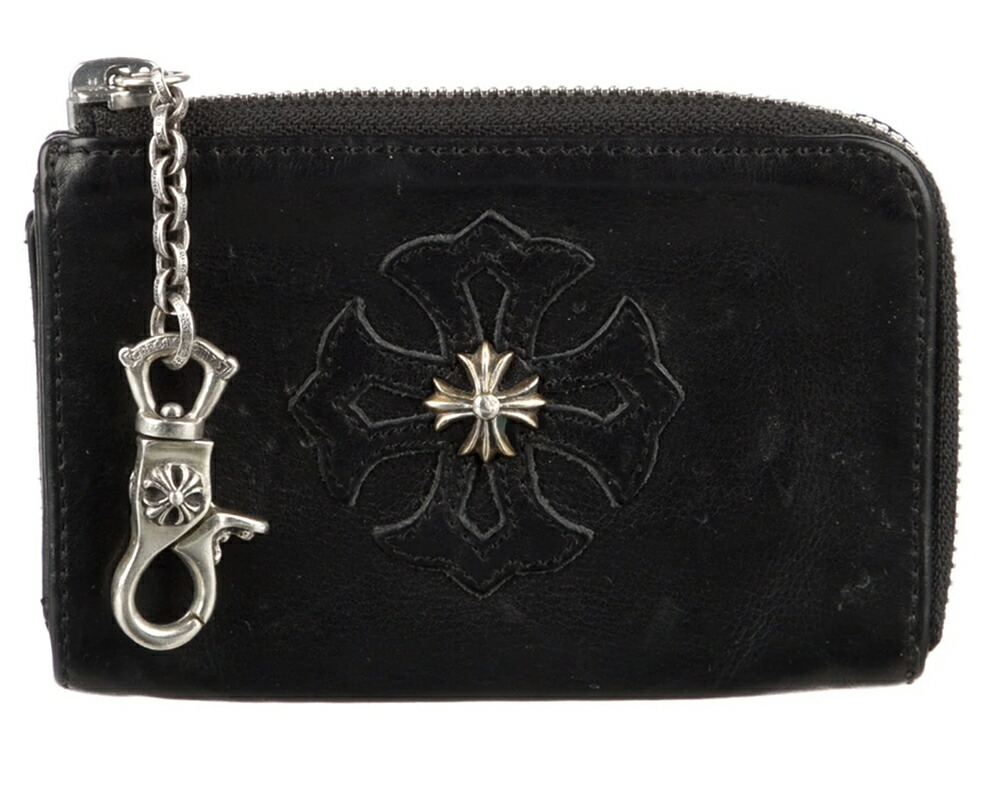 楽天市場】CHROME HEARTS LEATHER ZIP PAPER CHAIN COIN POUCH W/CLIP