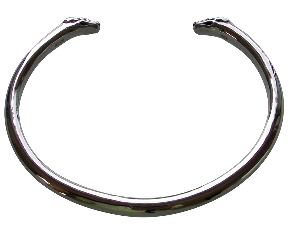 楽天市場】CHROME HEARTS DOUBLE DOG SKINNY BANGLE BRACELET クロム