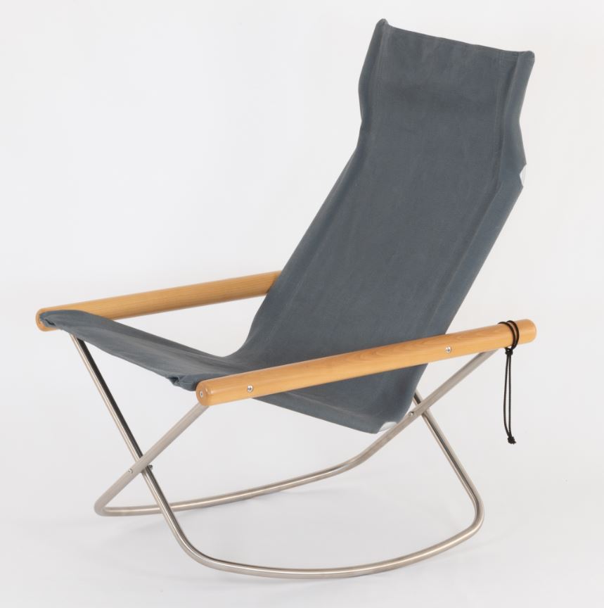 楽天市場】ニーチェアエックス ロッキング オットマンセット グレー