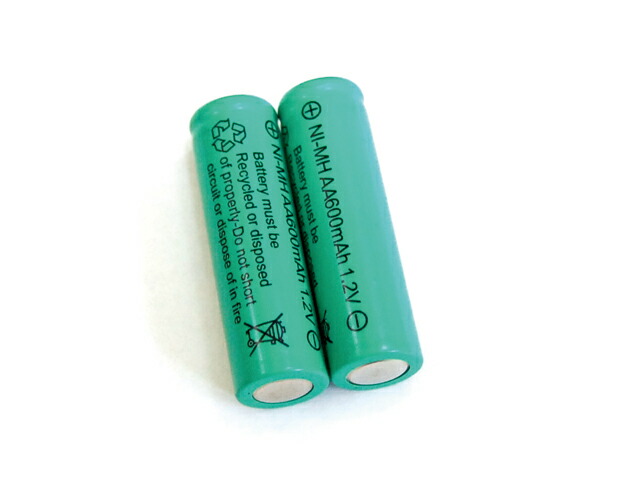 楽天市場】ニッケル水素充電池（2本入り） 単三電池 NI-MH 1.2V 400mAh
