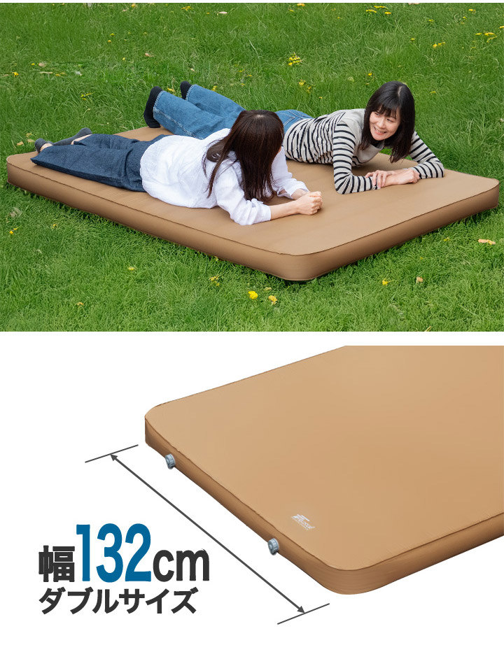 楽天市場】【楽天1位】FIELDOOR キャンプマット 厚さ10cm シングル