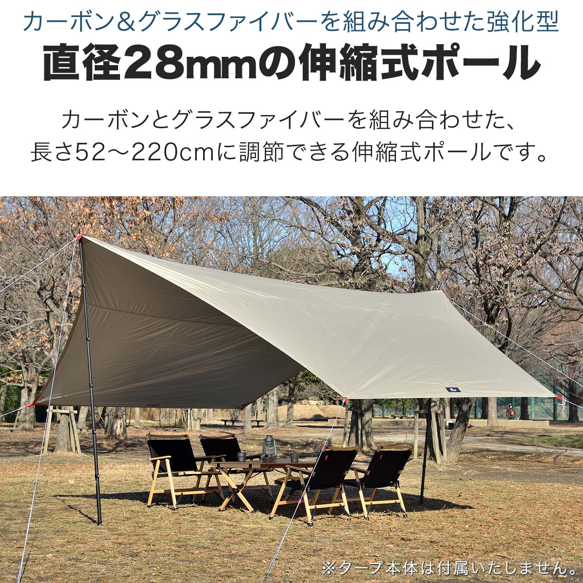 楽天市場】【楽天1位】FIELDOOR テントポール 軽量 カーボン製テント