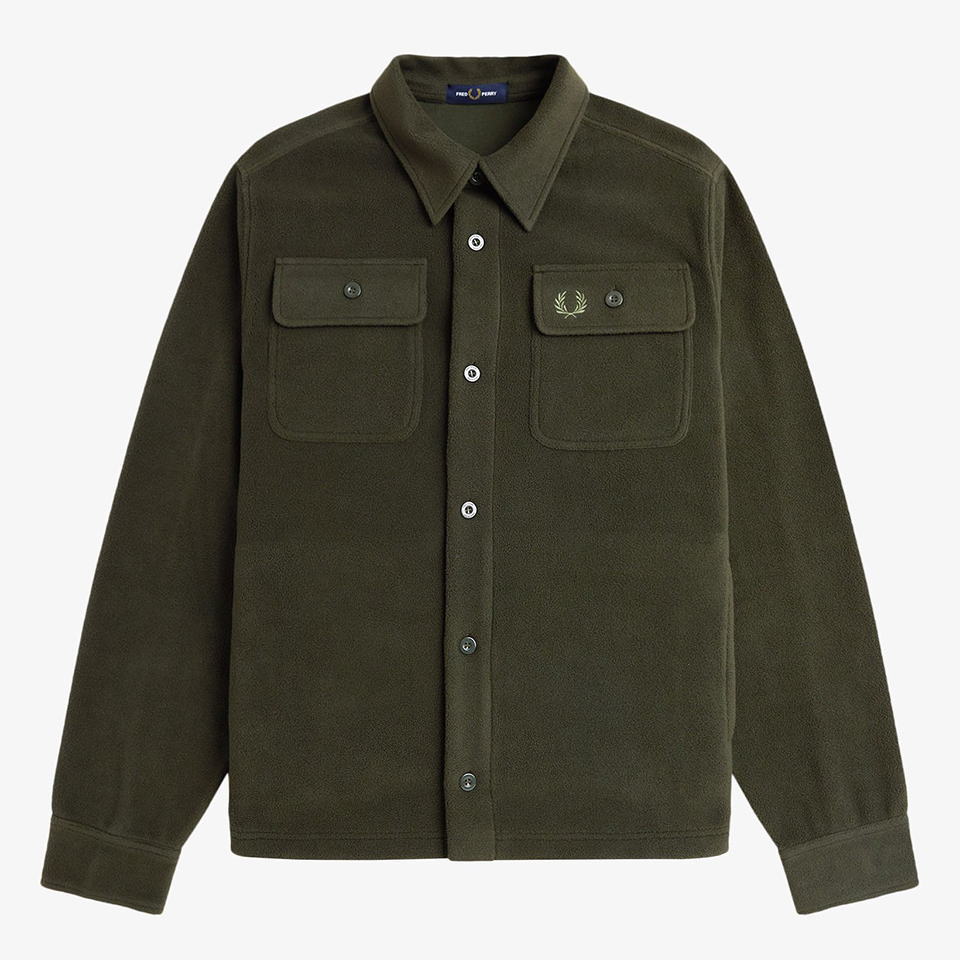 楽天市場】フレッドペリー FRED PERRY フリース オーバーシャツ Fleece
